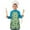 Green Ghost Bat, variant on Green Ghost Bat Pattern Kids Aprons for Girls and Boys,Adjustable Neck Strap Toddler Aprons for Kids Cooking Baking