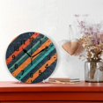 thumbnail image 2 of Yayeee 10" Wall Clock Battery Operated Quartz Round Silent Non-Ticking Home Decor, Retro Stripes, 2 of 6