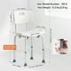 thumbnail image 3 of Shower Chair, Shower Seat with Back, Adjustable Height Shower Stool, Shower Chair for Inside Shower Bathtub, Non-slip Bathroom Bench Bath Chair for Elderly Disabled Handicap, 350 lbs Capacity, 3 of 8