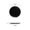 thumbnail image 2 of Excellante Black pearl melamine dinnerware collection 20 inch round plate - black, comes in each, 2 of 2
