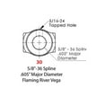 thumbnail image 3 of Sweet Mfg Steering U-Joint, 5/8-36 Spline 3/4 DD, Vega/Corvair/GM Rack, 3 of 6