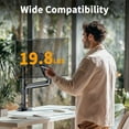thumbnail image 3 of MountFTV Single Monitor Mount for 13-32 inch Screen, Height Adjustable Arm Gas Spring Full Motion with C-Clamp and Gromme Base, Holds up to 19.8lbs, 3 of 7