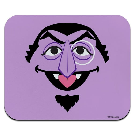 Sesame Street Count Face Low Profile Thin Mouse Pad Mousepad