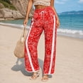 thumbnail image 4 of Textilo Womens Baggy Wide Leg Pants Elastic High Waisted Sweatpants with Side Pockets Drawstring Joggers Comfy Loose Fit Fall Winter Casual Lounge Slacks, 4 of 5