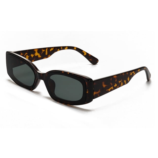 Gafas de sol rectangulares para mujer, gafas de sol de moda retro, protección, gafas vintage con marco cuadrado estrecho