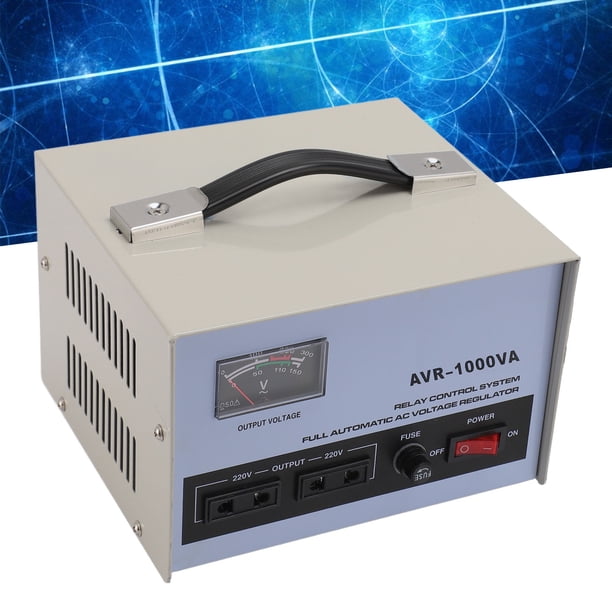 Estabilizador De Voltaje, Entrada De 160-250 V Regulador De Voltaje De 1000 W Con 2 Fusibles Para Dispositivo Electrónico