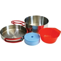 Coghlans 5-Piece Stainless Steel Mess Kit with Cover 1930