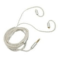 thumbnail image 1 of Cable de cobre plateado para auriculares, repuesto de 8 hilos trenzados, Cable de sonido para auriculares SE215 SE315 para UE900, 1 of 8