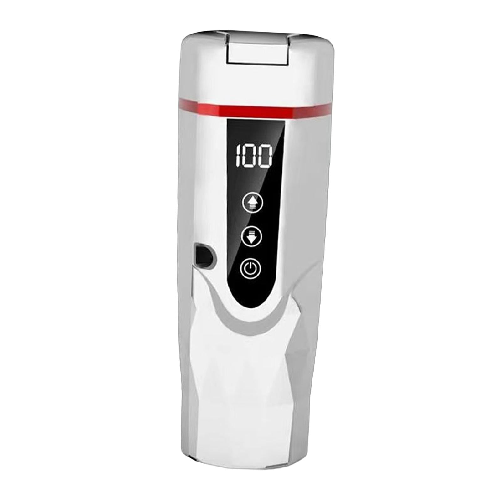 Baoblaze Car Heated Mug 12V 24V Travel Coffee Mug Display Car Electric Kettle for Tea White