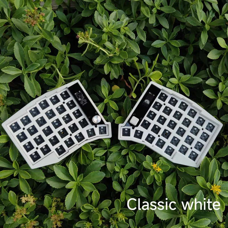 Sofle Split Keyboard Bluetooth Dual Mode Zmk Scheme RGB Hot Swap Custom with View Directional Rocker Knob Screen Keyboard