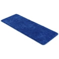 thumbnail image 1 of Royal Blue Microfiber Polyester Double Sink Bath Mat Runner - 48"L x 20"W, 1 of 6