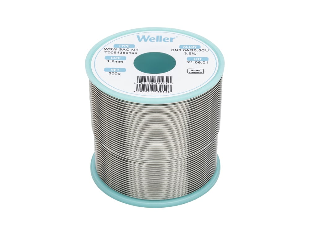 Filo Per Saldatura Weller WSW - Lega Sn96.5Ag3.0Cu0.5, Ø 1.0mm, 100g - Per Saldature Di Alta Qualità - Foto 6