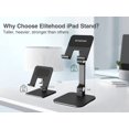 thumbnail image 2 of Soporte para tableta Elitehood de aluminio para iPad Pro 12.9 negro, 2 of 6