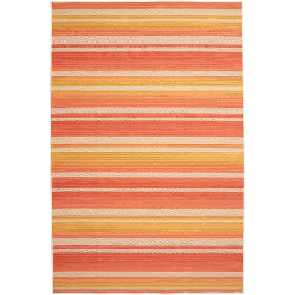 Mainstays 5'x7' Multicolor Sunset Stripe Outdoor Area Rug