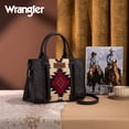 thumbnail image 7 of Montana West Wrangler Aztec Tote Bag for Women Western Shoulder Purse Stylish Top Handle Handbag, Black, 7 of 7