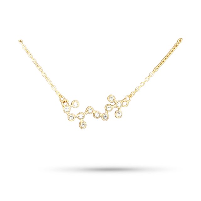 Collar de amistad Jumpingount con diamantes de imitación Oro Escorpio Type3 NO3