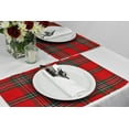 thumbnail image 2 of Design Imports Holiday Plaid Placemats, Set of 6, 2 of 6