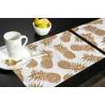 thumbnail image 5 of Store Pineapple Placemats Set of 4, Cotton Linen Heat Resistant Table Mats Non-Slip Washable Orange Pineapple Fruits Textrue Placemat for Holiday Banquet Dining Table Kitchen Decor, 5 of 6