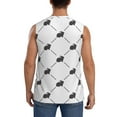 thumbnail image 4 of Haiem Men's Black Rabbit Print Tank Tops Summer Sleeveless Cut Off Workout T-Shirts Fitness Vest Athletic Undershirts-3X-Large, 4 of 8