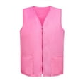thumbnail image 1 of TOPTIE Adult Volunteer Work Vest Event Supermarket Apron Vests - Pink, 1 of 8