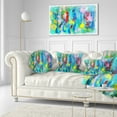 thumbnail image 3 of Designart Hand drawn Multi color Floral Pattern - Abstract Throw Pillow - 12x20, 3 of 5