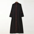thumbnail image 6 of GRACEART Choir Cassock Black Robe Clergy Pulpit Liturgical Vestment Robe, 6 of 9