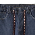 thumbnail image 6 of Mens Stretch Denim Jeans Plus Size Casual Elastic Waist Pull On Jeans Relaxed Straight Leg Comfortable Jogger Jeans Lightweight Flex Denim Pants for Men Casual Daily Wear Office Travel Classic Fit, 6 of 7