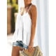 thumbnail image 2 of Blusas holgadas con tirantes finos y cuello en V estilo halter y peplum para mujer, 2 of 5