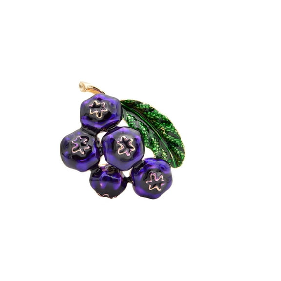 Purple Grapes Brooch