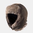 thumbnail image 5 of Cold Weather Faux Fur Ear Flap Trapper Hunter Hat Unisex Thermal Thick Padded Winter Hat Trooper Cap, 5 of 5