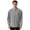 White, variant on Dolkfu Striped Men Shirt Henley Golf Shirts Band Collar Long Sleeve Button Men Polos L