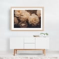 thumbnail image 5 of Floral Elegance In Beige Twilight - Mixed Media Floral Botanical Vintage Flowers Nature Rustic Art Deco Oak Framed Wall Art Print 5 x 7 inches, 5 of 6