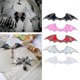 thumbnail image 2 of 10pieces Halloween Craft Embellishment Demon Wing Badge Sign Hair Clip Patches, 2 of 5