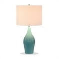 thumbnail image 3 of Henn&Hart 14" Teal Porcelain Porcelain/Fabric Table Lamp, 3 of 9