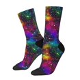 thumbnail image 1 of Fotbe Bright Universe Calcetas Largas con Estampado para Hombre y Mujer – Calcetas de Compresión Transpirables y Elásticas, Viajar y Uso Diario Talla 5-11, 1 of 6