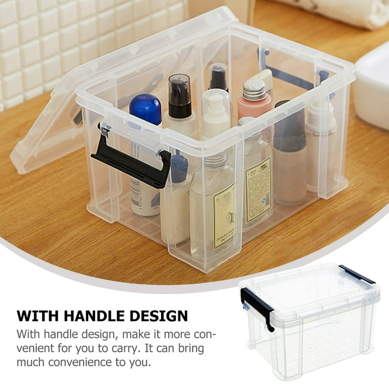 5 Pcs Tote Bags Plastic Storage Bins Small Storage Box Small Plastic Tote Jewelry Storage Box Pp