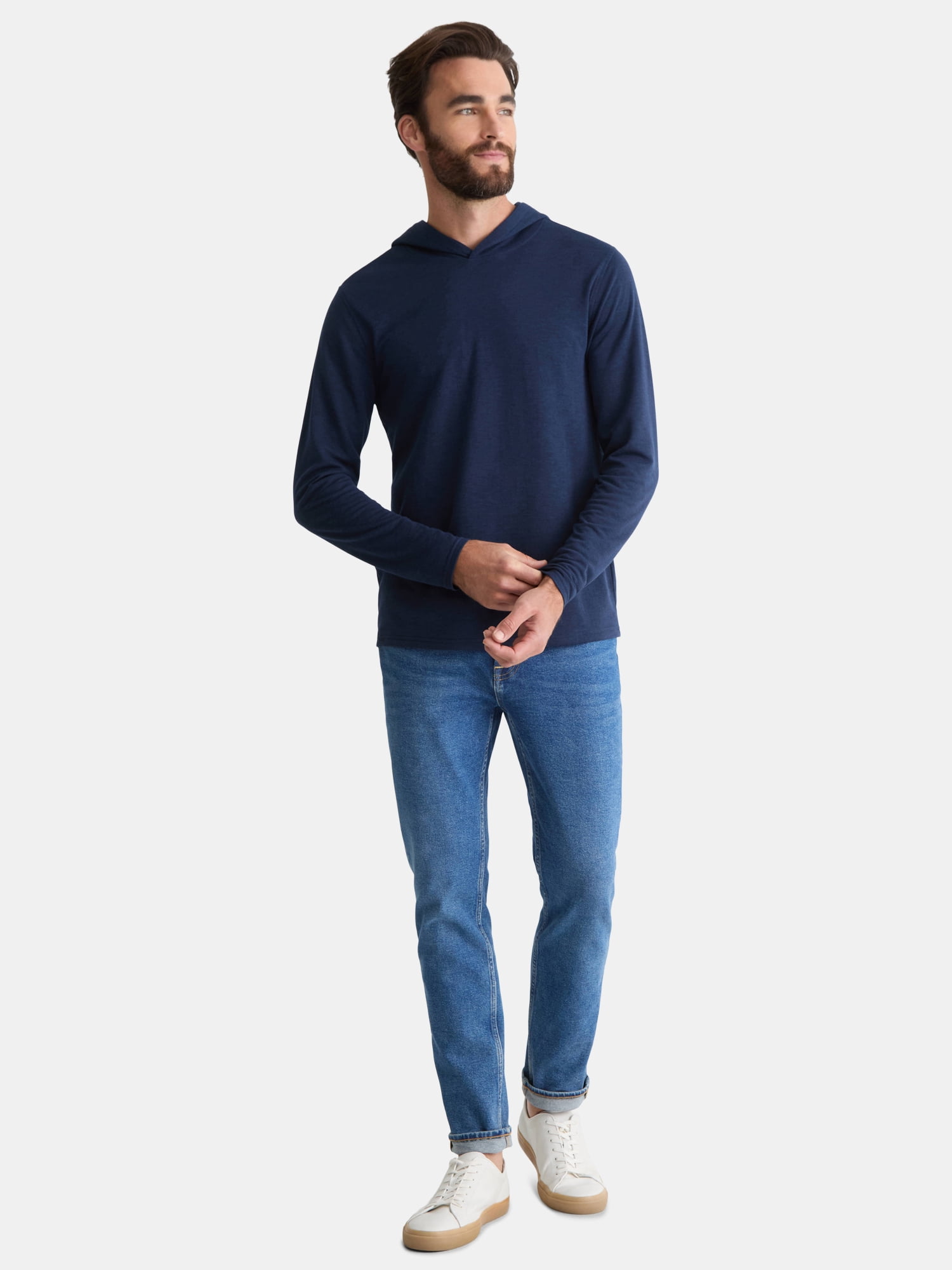 George Men's and Big Men's Pullover Hoodie with Long Sleeves, Sizes S-3XL