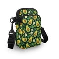 thumbnail image 3 of HELLHERO Avocado pattern design Leakproof Polyester Sling Bag Adults 4.33x1.97x7.09 Love, 3 of 7