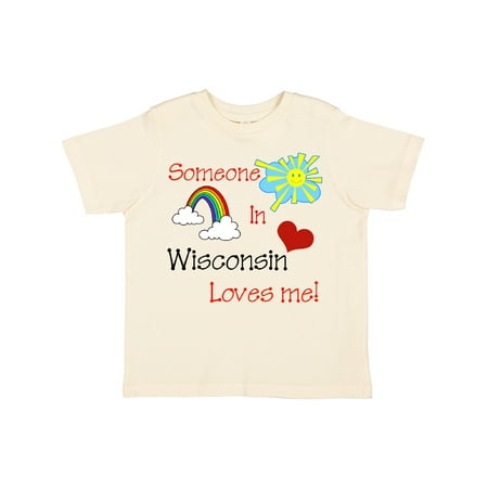 

Inktastic Someone in Wisconsin Loves Me! Boys or Girls Toddler T-Shirt