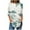 Green, variant on Womens Tops Plus Size under $5 3/4 Sleeves Printed Round Neck Casual Non-Positioned T-Shirt Sky Blue S
