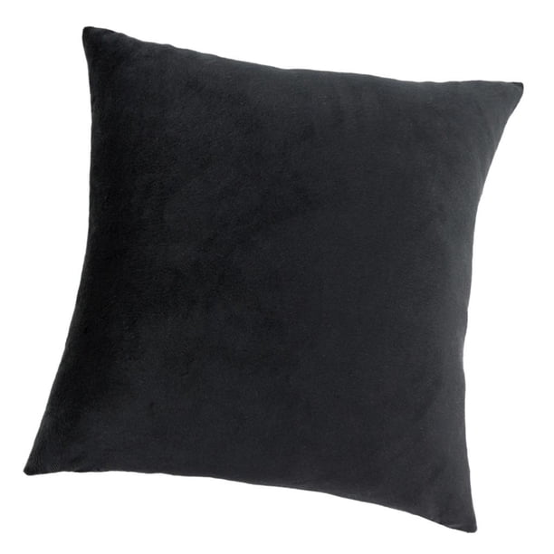Funda de cojín de terciopelo, funda de cojín, funda de cojín, cojín decorativo con Negro 60 x 60cm