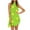Mint Green, variant on Womens Polka Dot Mini Dress Cap Sleeve Design Soft Fabric Relaxed Silhouette for Casual Hangouts Green S