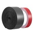 thumbnail image 2 of Heavy Duty 15ft x 2in Hook Loop Tape and 16.4ft x 0.94in Double-Sided Strips, Black + Red Combo, 2 of 11