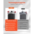 thumbnail image 3 of VEVOR Garage Door Torsion Springs, Pair of 0.207 x 2 x 24 in, 16000 Cycles, Electrophoresis Black Coated for Replacement, Garage Door Springs with Non-Slip Winding Bars, Gloves and Mounting Wrench, 3 of 9