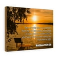 thumbnail image 4 of Scripture Walls  Take My Yoke Matthew 11:29-30 Bible Verse Canvas Christian Wall Art Ready to Hang Unframed, 4 of 9