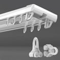thumbnail image 4 of Curtain track set, quiet aluminum panel curtain track, ceiling mounting, with quiet sliding function for shower curtain, bedroom, room divider, 4 of 6