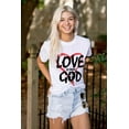thumbnail image 3 of Love is From God Heart Christian Women's Plus Size Graphic Tee Brisco Brands 4X, 3 of 5