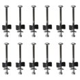 thumbnail image 2 of Soidarity Tornillo de cama elástica de repuesto, 12 piezas, tornillos de fijación chapados desmontables universales portátiles, piezas de acero para Accesorios para máquinas de ejercicios Soidarity OD021784-00B, 2 of 6