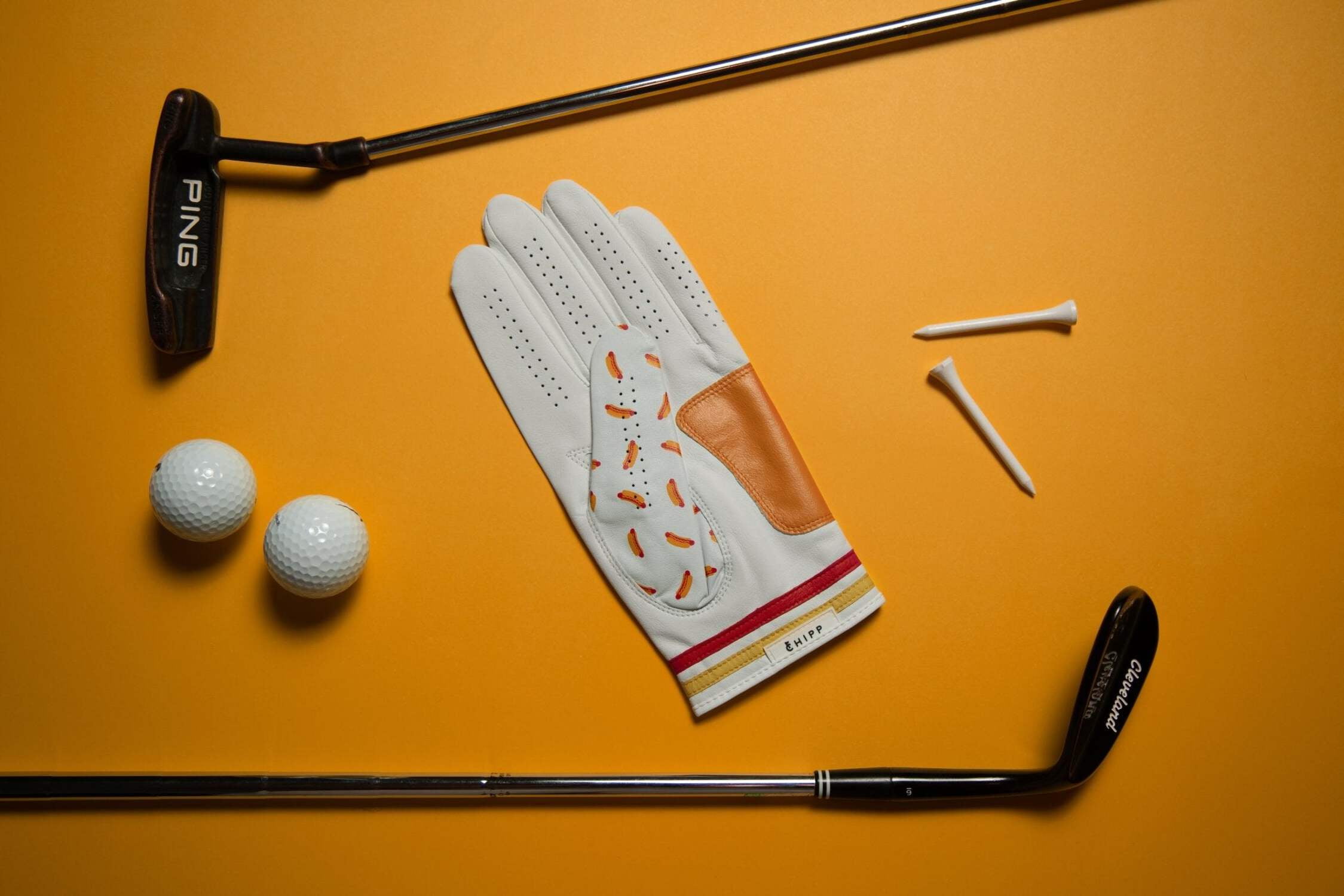 Hot Dog Glizzy Golf Glove | Premium Cabretta Leather & Supportive Palm Pad