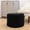 Black, variant on Round Pouf Ottoman 20 x 20 x 14 Inches Boho Poof Home Decor Floor Pouffe Ottoman Foot Rest for Couch Sofa Bean Bag Chairs Living Room Bedroom (Grass Green)